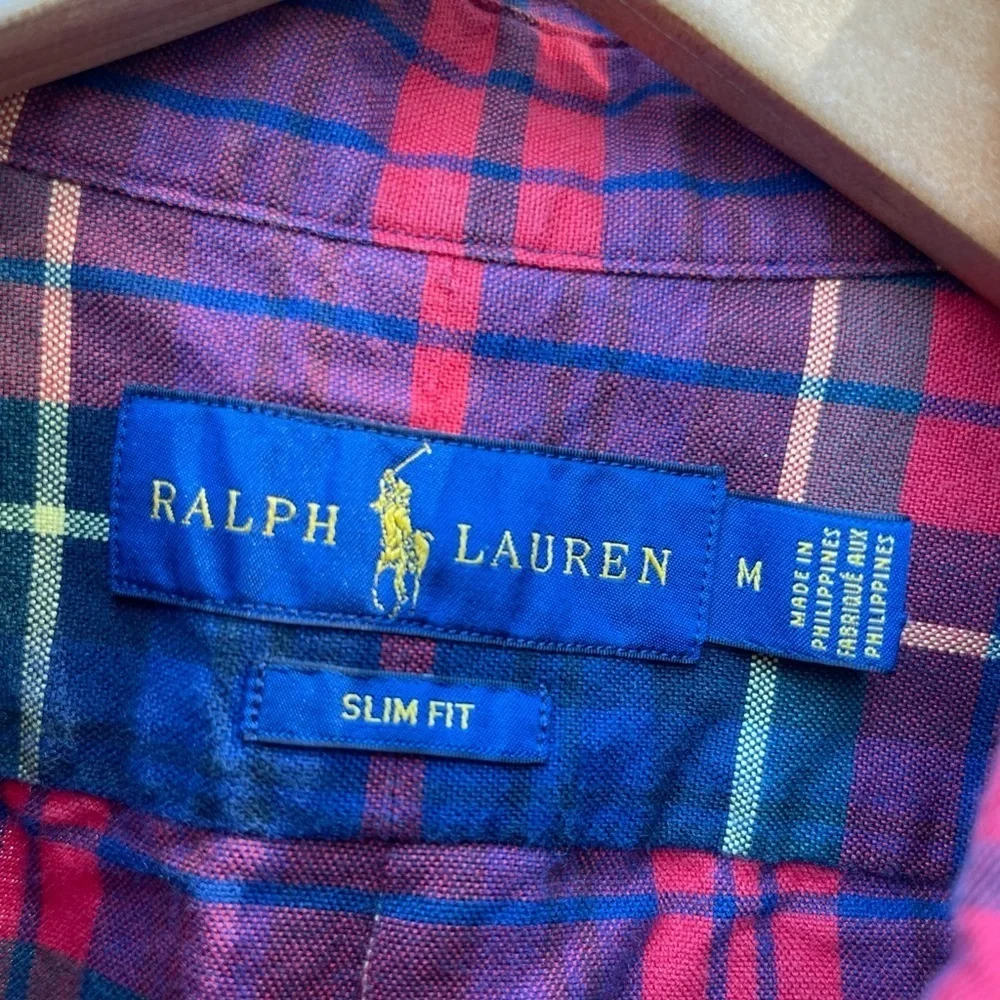 Polo Ralph Lauren Boy's Button Shirt Size Large (14-16) Youth Kids Plaid Multico